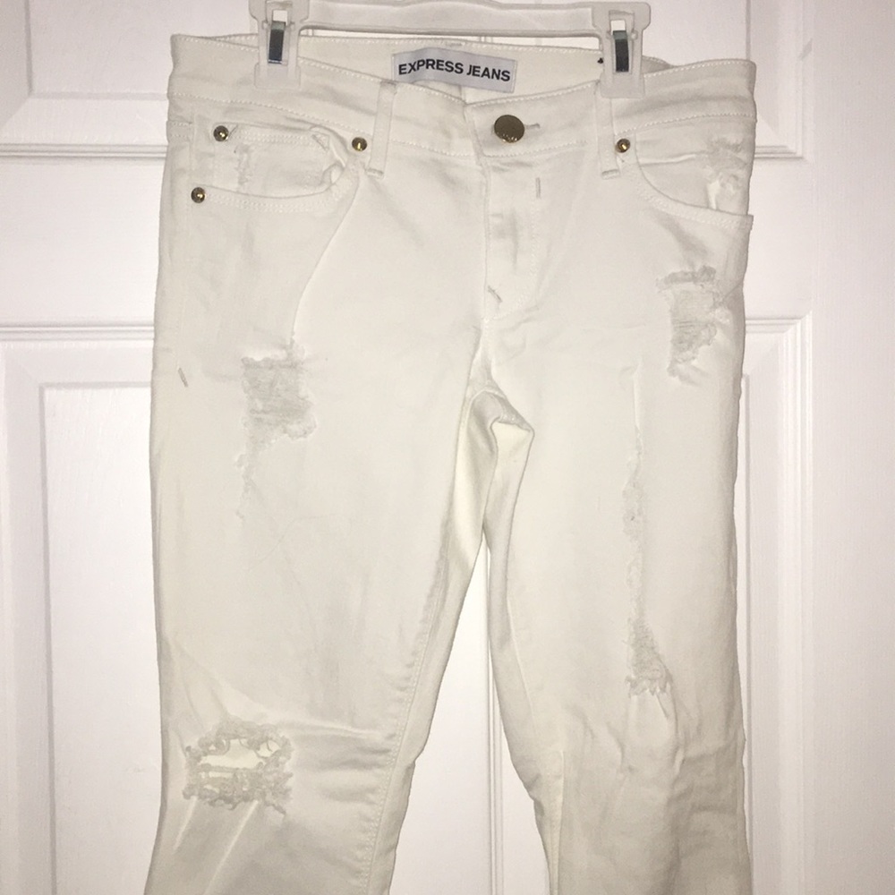 Express jeans with rips